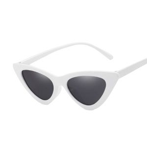 Retro Style Cateye White Sunglasses
